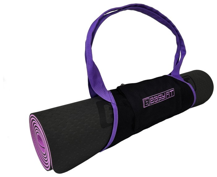 Сумка-переноска EasyFit для йога-коврика Фиолетовая