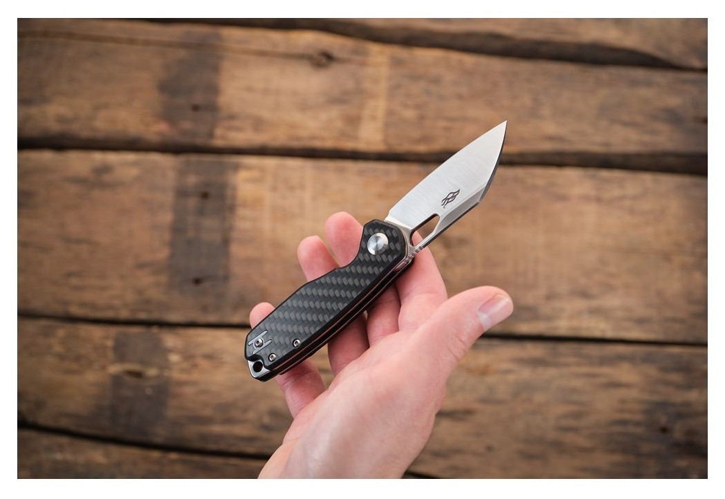 Нiж складаний Firebird FH924-CF чорне тиснення, укр, укр