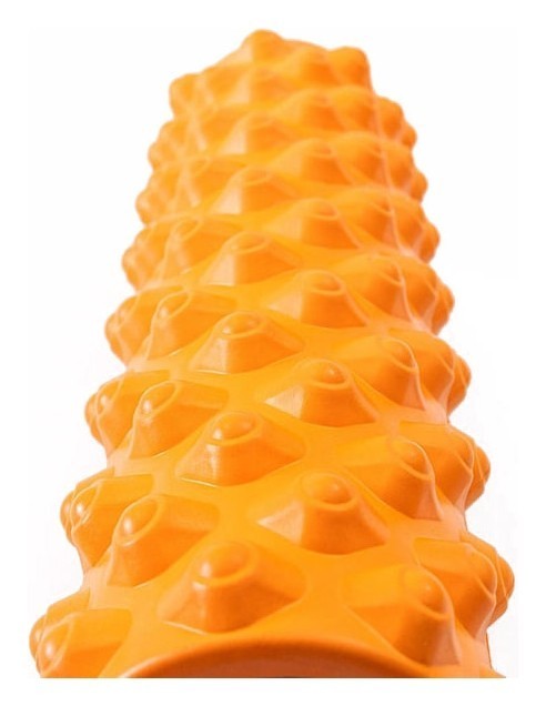 Масажний ролик EasyFit Grid Roller Extreme 45 см Помаранчевий