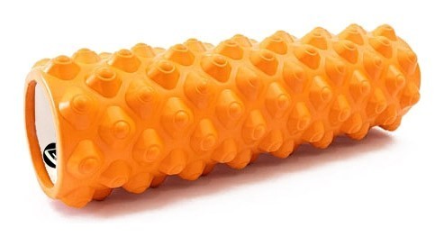 Масажний ролик EasyFit Grid Roller Extreme 45 см Помаранчевий