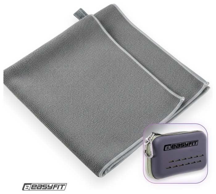 Спортивное полотенце EasyFit RoyalWing 90х50 см из микрофибры + кейс