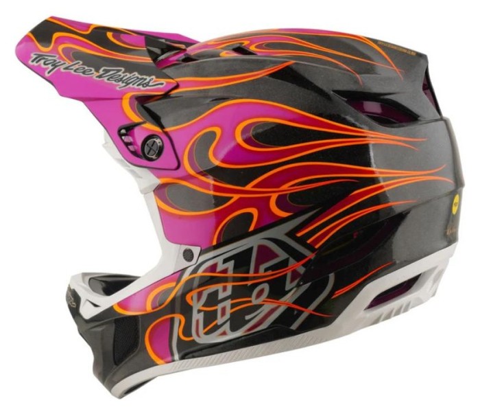 Вело шолом TLD D4 CARBON HELMET; TORCHED [CARBON / MAGENTA] XL