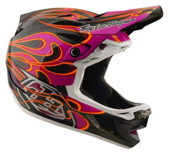 Вело шолом TLD D4 CARBON HELMET; TORCHED [CARBON / MAGENTA] XL