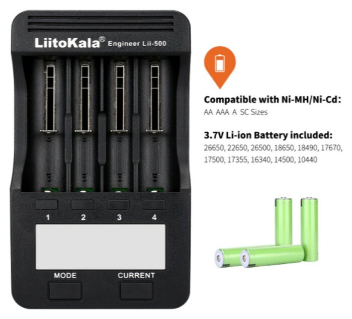 Зарядний пристрій Liitokala Lii-500 EU