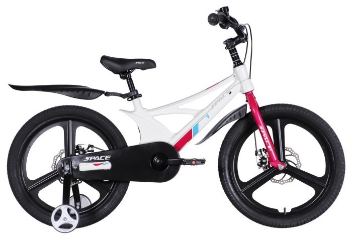 Велосипед MG 20" SPACE KID STAR DD рама-11" білий з рожевим 2026, укр, укр