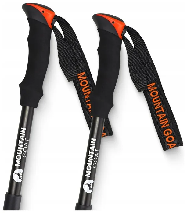 Трекинговые палки Mountain Goat Pro+ 43-130 см Black/Orange (P-5907739318251)