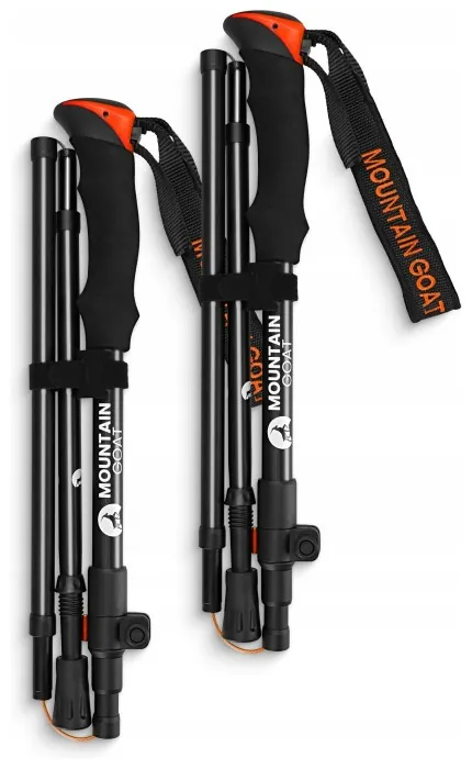 Трекинговые палки Mountain Goat Pro+ 43-130 см Black/Orange (P-5907739318251)