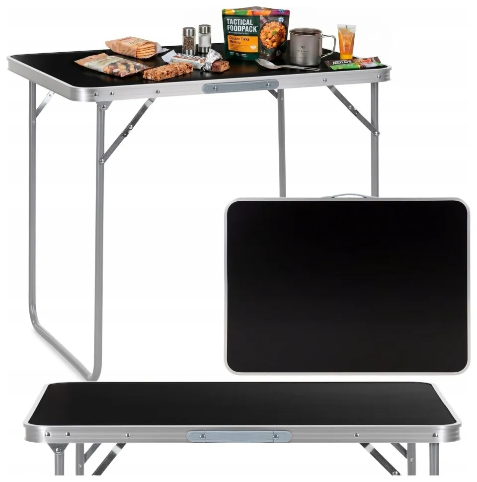 Стіл кемпінговий Springos 80 x 60 см складний CS0184 Black (LFCS0184)