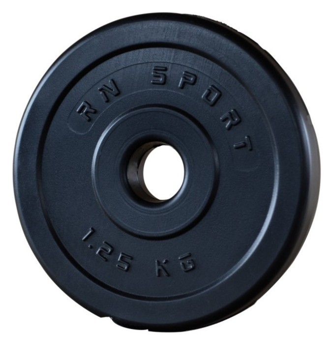 Штанга разборная W-образная Rn-Sport 20 кг с пластиковым покрытием.