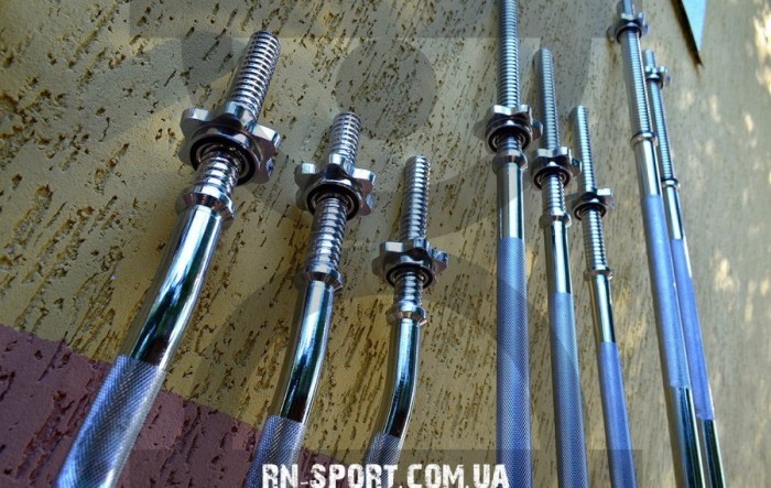 Штанга разборная W-образная Rn-Sport 20 кг с пластиковым покрытием.