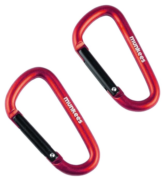 Munkees 3206 карабин D 6 мм x 60 мм (пара) red