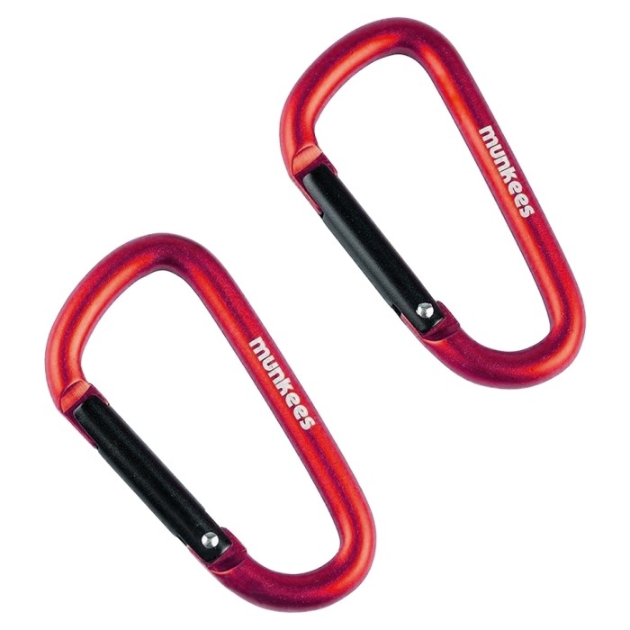 Munkees 3206 карабин D 6 мм x 60 мм (пара) red