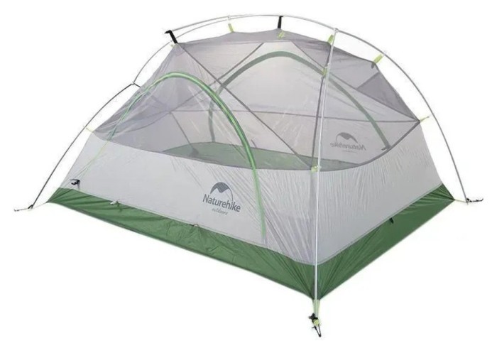 Намет двомісний з килимками Naturehike Star River 2 NH17T012-T, світло-зелений