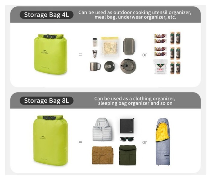 Гермомішок Naturehike CNK2550XB012, 4 л, білий