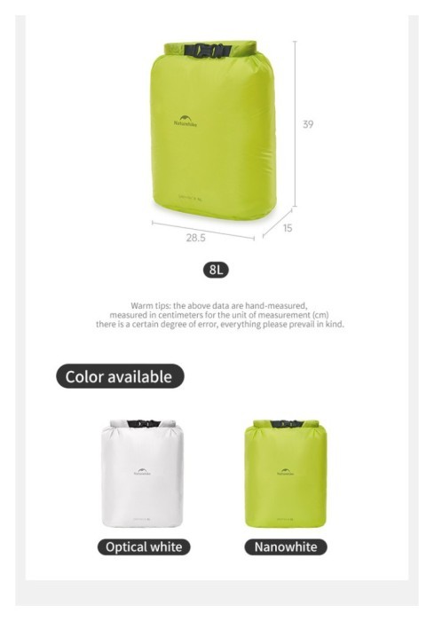 Гермомішок Naturehike CNK2550XB012, 4 л, білий