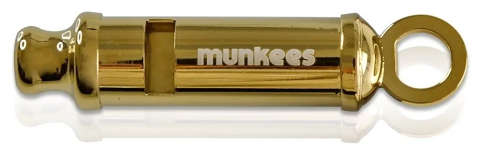Munkees 3397 брелок-свисток Whistle Bobby gold (3397-GD)