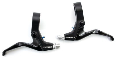 Ручки тормозные Алюминий под 2.5 пальца TEKTRO 319AC черный для механического дискового тормоза или V-br