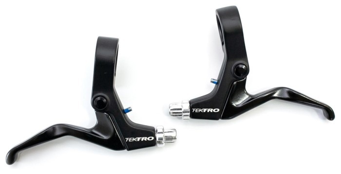 Ручки тормозные Алюминий под 2.5 пальца TEKTRO 319AC черный для механического дискового тормоза или V-br