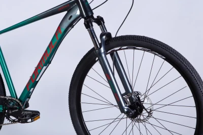 Велосипед уцінений AL 29" Formula ZEPHYR 1.0 HDD рама-19" темно-сріблястий з зеленим 2026