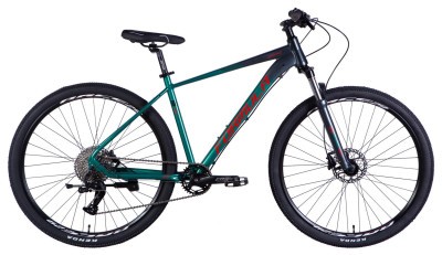 Велосипед уцінений AL 29" Formula ZEPHYR 1.0 HDD рама-19" темно-сріблястий з зеленим 2026