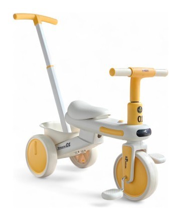 Триколісний велосипед-беговел з батьківською ручкою Tricycle 01 KE5189, укр, укр