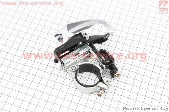 Перекид ланцюга Shimano передня з універсальною тягою, кріп. 31,8/34,9мм, під шатун 48T, FD-TY510, укр, укр