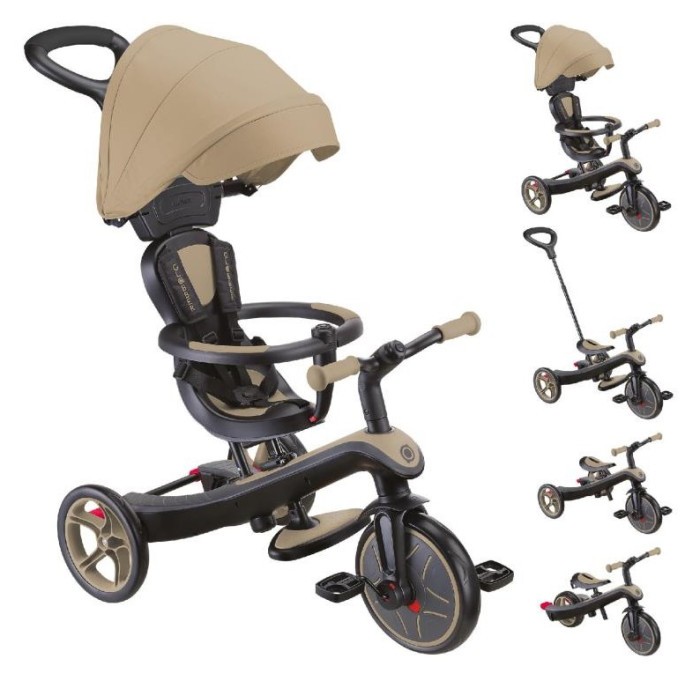 Велосипед дитячий GLOBBER серії EXPLORER TRIKE 4в1, пісочний, до 20кг, 3 колеса