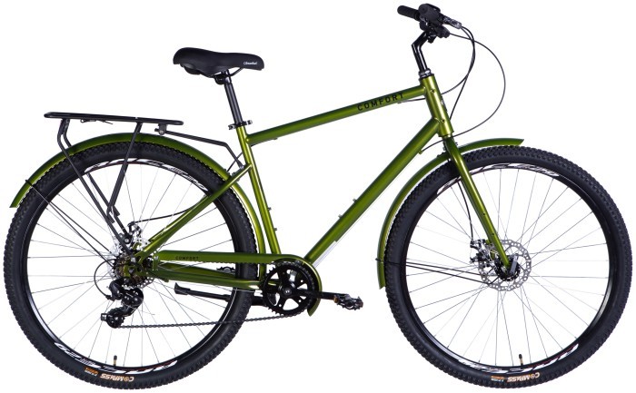 Велосипед ST 28" Dorozhnik COMFORT MALE DD FR рама-20" болотно-зеленый 2025