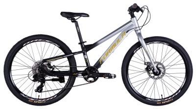 Велосипед AL 24" Formula F-1 DD CS рама-11" сріблясто-чорний 2025