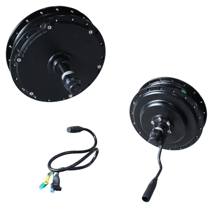 Мотор редукторный 450об/мин 48B 750Вт задний 36H под трещотку 150мм 12G GP 48GP-M58R