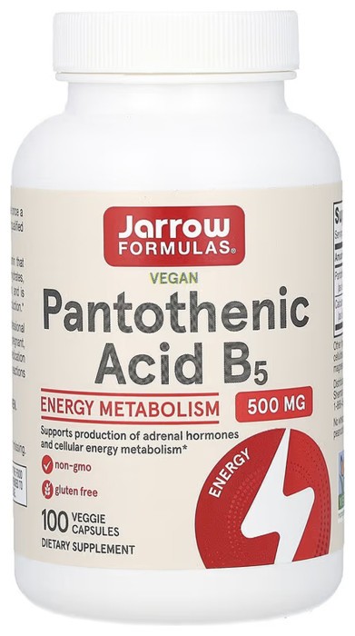 Pantothenic Acid 500mg - 100 vcaps