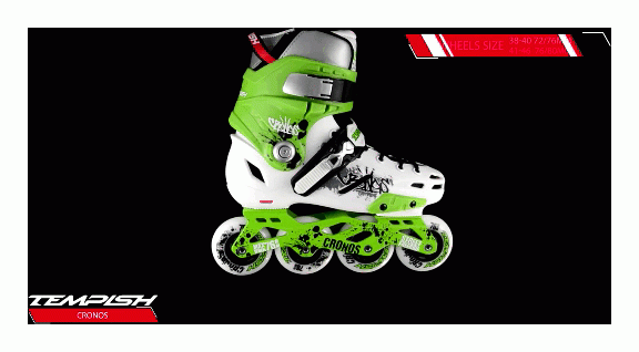 Роликові ковзани TEMPISH CRONOS/ зелені / 46
