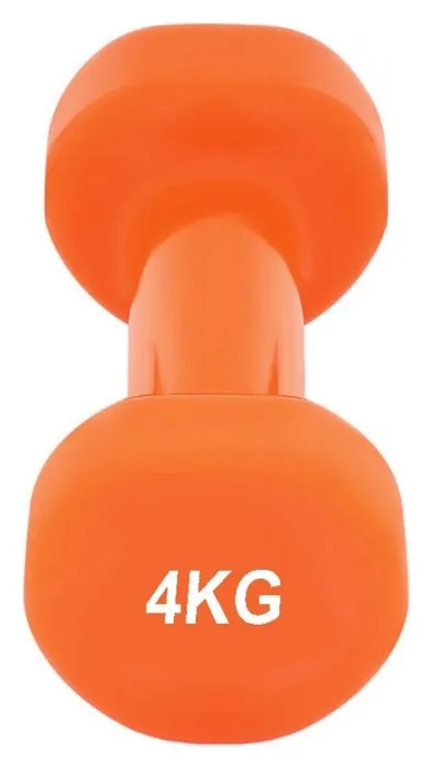Гантель виниловый PowerPlay 4125 Achilles 4 кг. Оранжевая (1шт.)