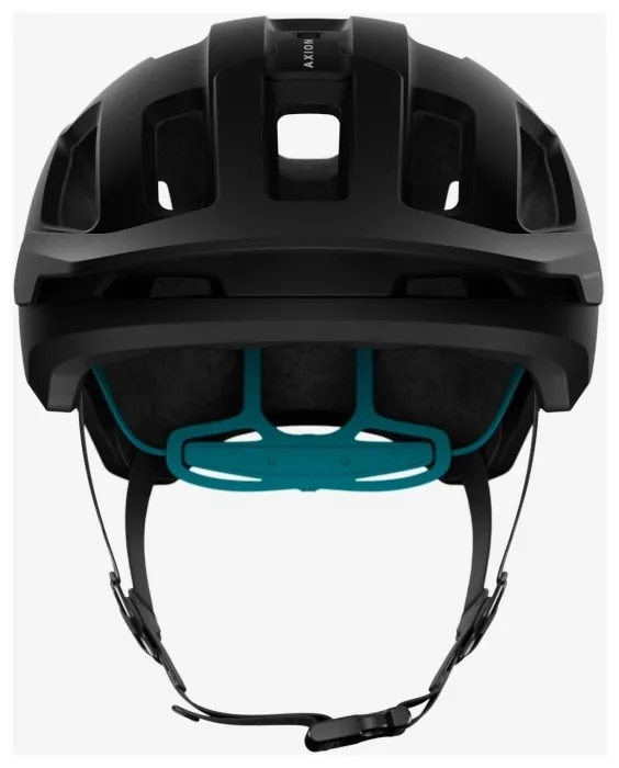 Шолом велосипедний POC Axion SPIN, Uranium Black / Kalkopyrit Blue Matt