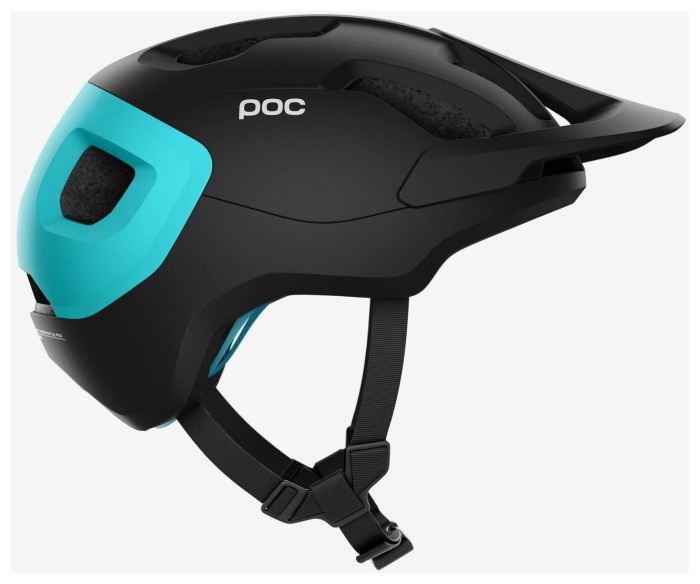 Шолом велосипедний POC Axion SPIN, Uranium Black / Kalkopyrit Blue Matt