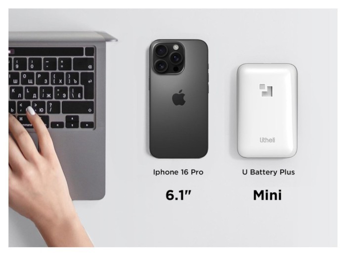 УМБ Litheli Power Bank SE 20000 mAh, 45 W, 4А, Fast Charge U20BY09-0U000