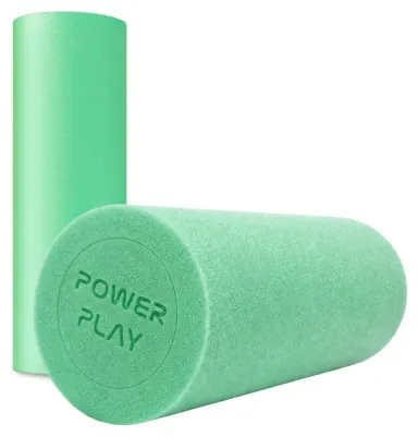 Массажный ролик (роллер) гладкий PowerPlay 4021 Fitness Roller Зеленый (30x15см.)