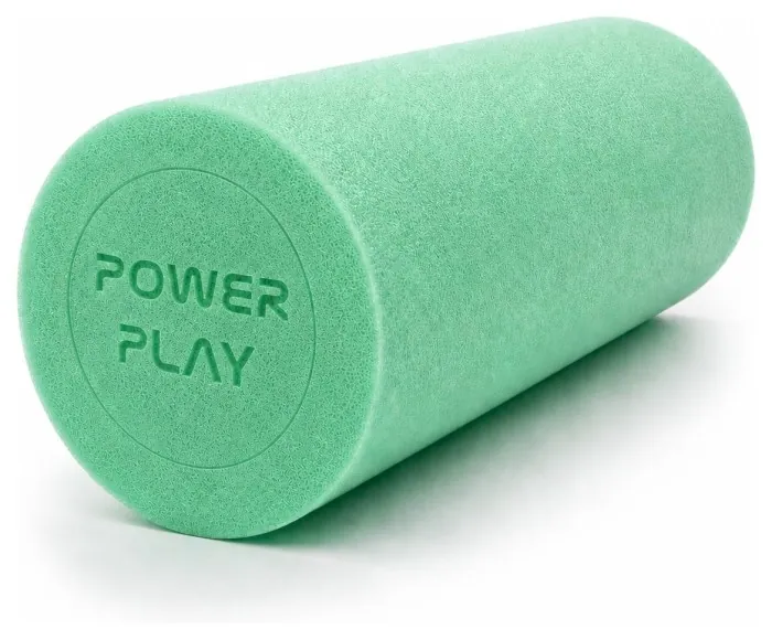 Массажный ролик (роллер) гладкий PowerPlay 4021 Fitness Roller Зеленый (30x15см.)