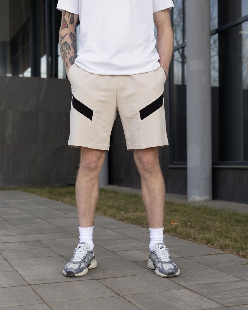 Бежеві літні шорти для чоловіків. Повсякденні шорти чоловічі Pobedov Hype, укр, укр