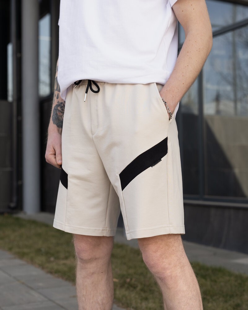 Бежеві літні шорти для чоловіків. Повсякденні шорти чоловічі Pobedov Hype, укр, укр