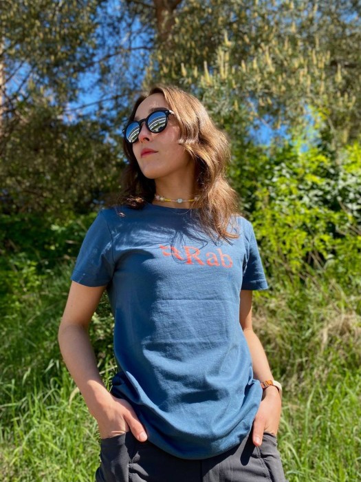 Футболка женская Rab Tuku Logo Tee Wmns, Orion Blue, 10