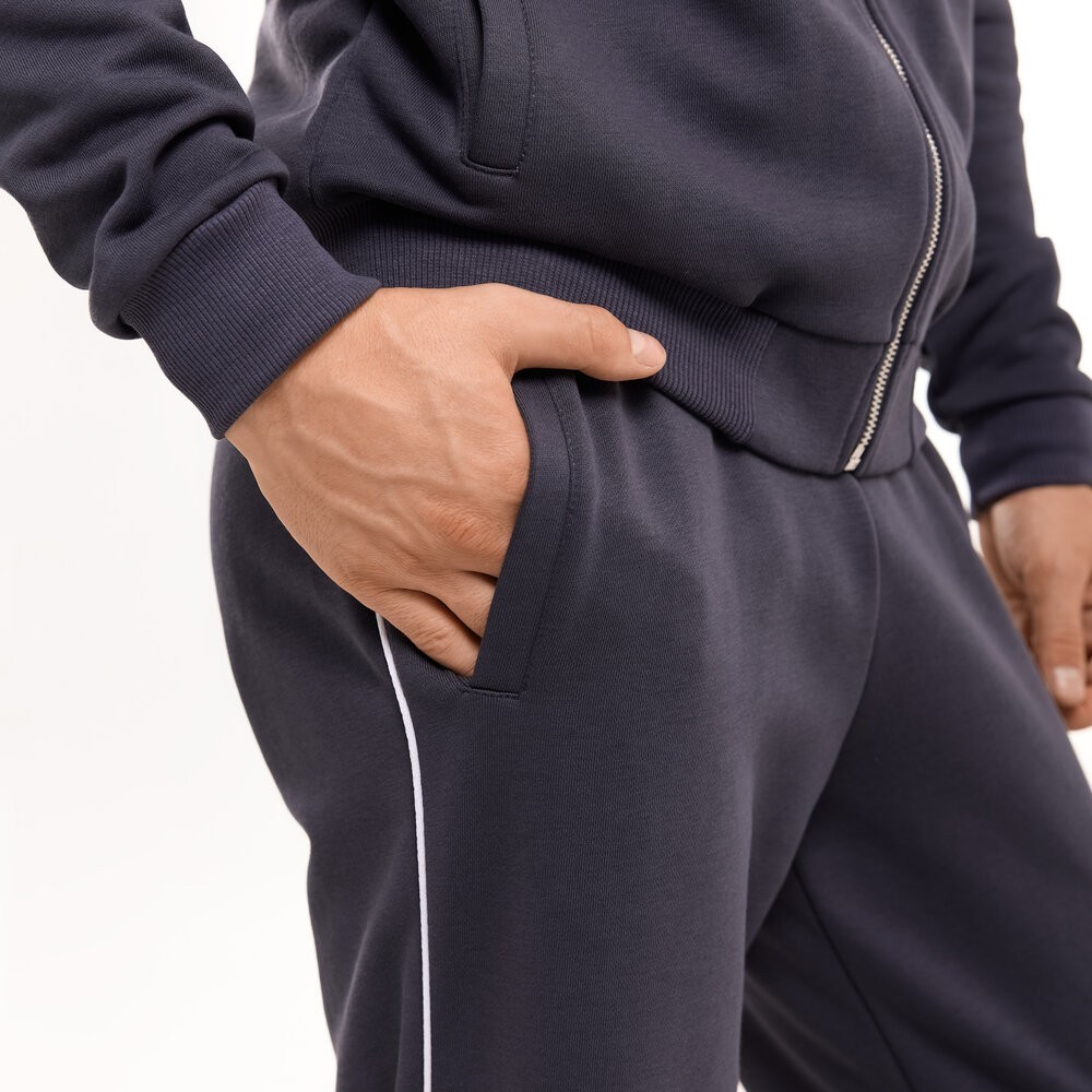 Спортивный костюм мужской темно-серый кофта с брюками Pobedov Brume