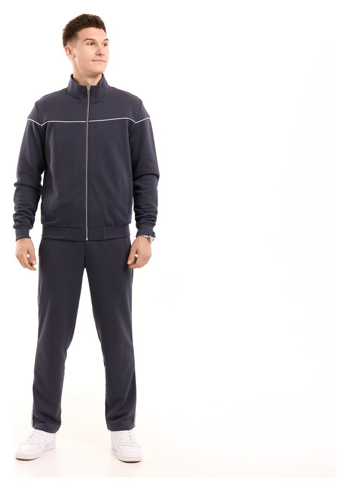 Спортивний костюм чоловічий темно-сірий кофта зі штанами Pobedov Brume, укр, укр