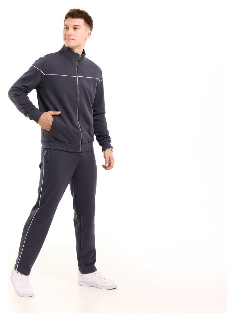 Спортивний костюм чоловічий темно-сірий кофта зі штанами Pobedov Brume, укр, укр