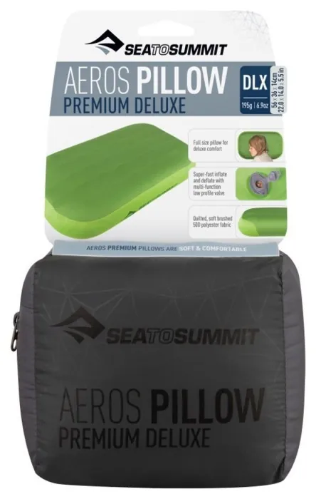 Подушка надувная Sea to Summit Aeros Premium Pillow Deluxe, 14х56х36см, Grey