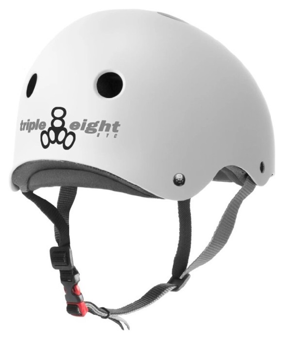 Шолом Triple8 The Certified Sweatsaver White Rubber (XL/XXL)