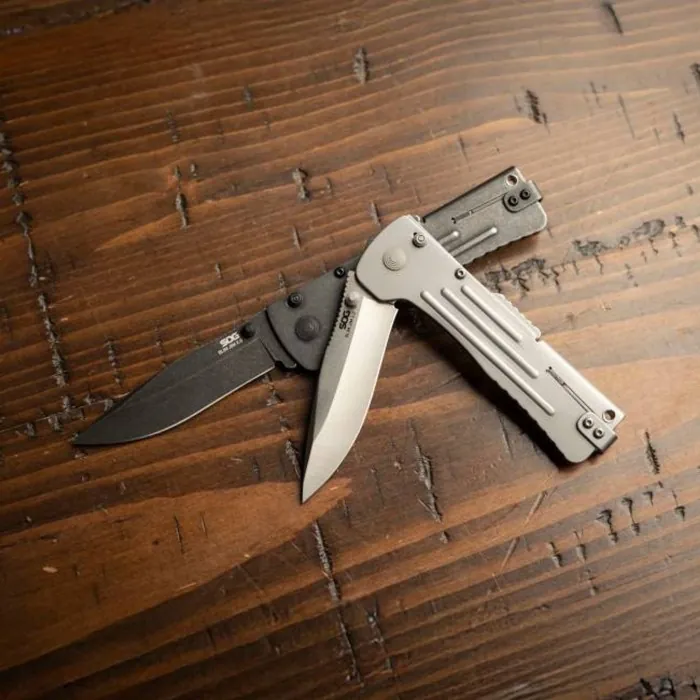 Ніж складаний SOG SlimJim 2.0, Satin