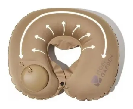 Подушка підголовник з насосом Mobi Garden NX22663028 sand