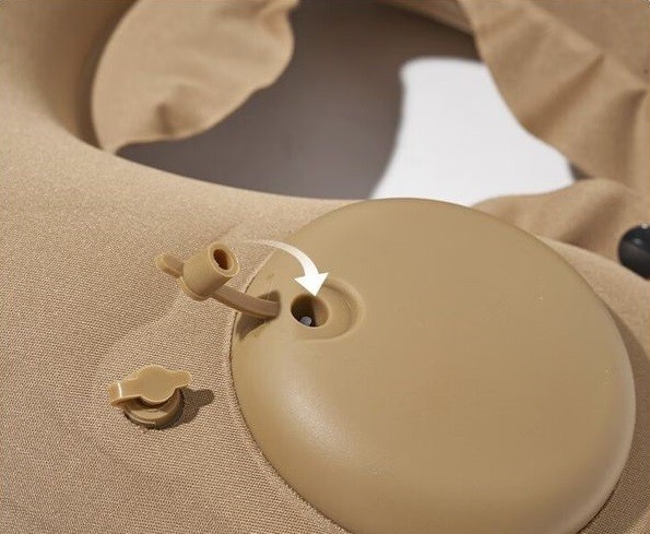 Подушка підголовник з насосом Mobi Garden NX22663028 sand