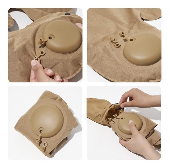 Подушка підголовник з насосом Mobi Garden NX22663028 sand